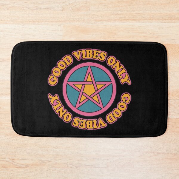 Item preview, Good Vibes Only Pagan Pentagram Pentacle Wicca Retro Pastel Goth designed and sold by GRAPHICxBOMB.