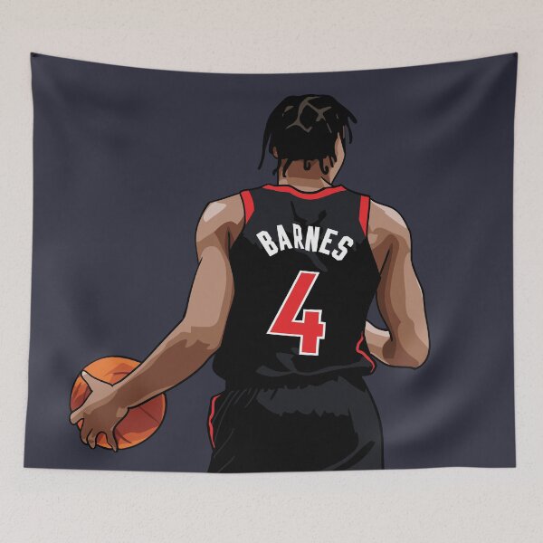 Item preview, Scottie Barnes Vector Back Black Qiangy designed and sold by qiangdade.