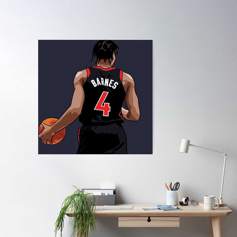 Scottie Barnes Vector Back Qiangy Poster for Sale by qiangdade