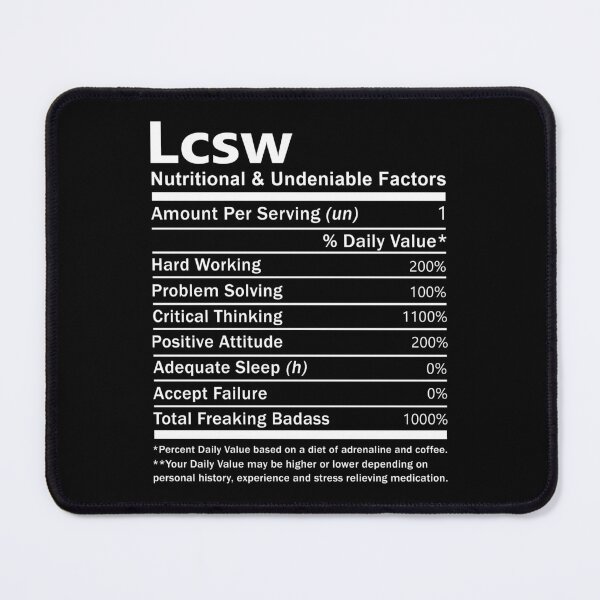 Item preview, Lcsw T Shirt - Nutritional and Undeniable Factors Gift Item Tee designed and sold by oslandefren.