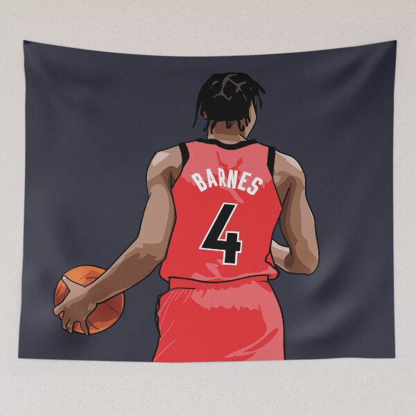 Item preview, Scottie Barnes Vector Back Red Qiangy designed and sold by qiangdade.