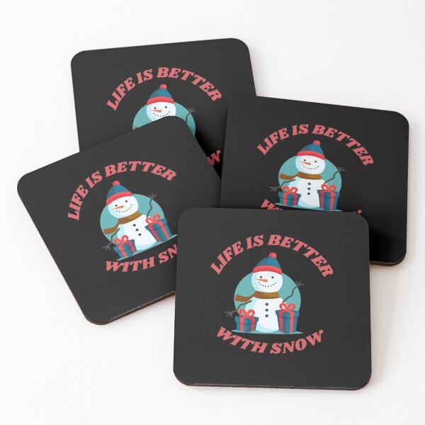 Item preview, Life Is Better With Snow , funny snowman, gift for Christmas, gift for winter and snow lovers designed and sold by Special-Art1.