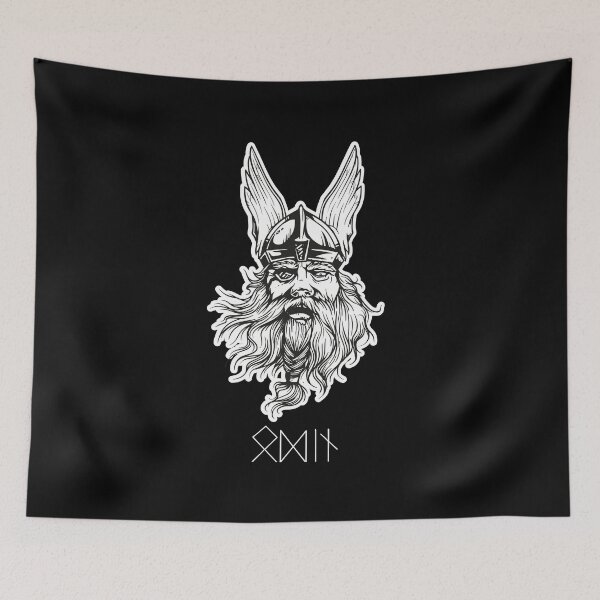 Item preview, Odin - Vikings Valhalla Norse Runes Shirt designed and sold by stearman.