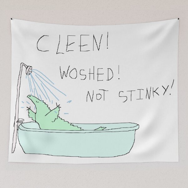 Item preview, Clean! Washed! Not stinky! designed and sold by Vincent Briggs.