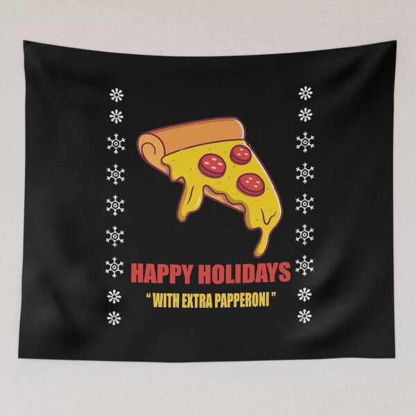Item preview, HAPPY HOLIDAYS WITH EXTRA PAPPERONI designed and sold by RetroFrame.