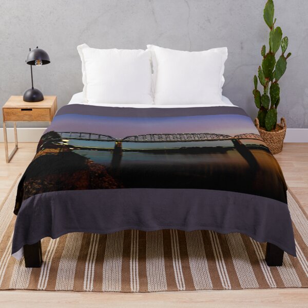 Item preview, Chattanooga River Bridge in Rainbow Sunset Colors designed and sold by nbrandsberg.