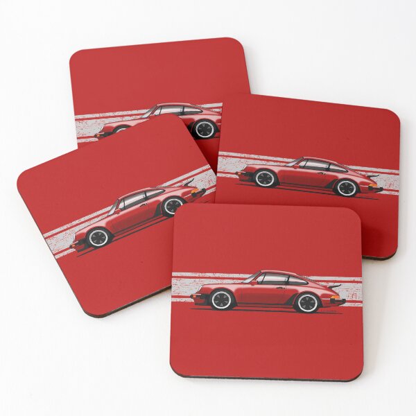 Item preview, My drawing of the iconic German Turbo sports car with stripes background designed and sold by designjaag.