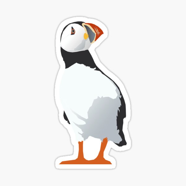 Item preview, Curious Puffin - on white designed and sold by AnthonyZed.