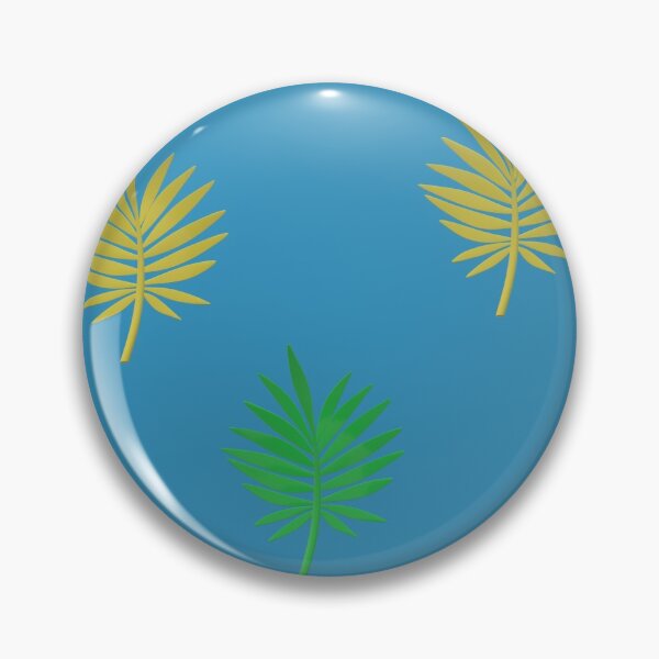 Item preview, Tropical leaf on blue background designed and sold by starv10.