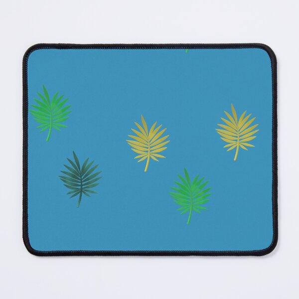 Item preview, Tropical leaf on blue background designed and sold by starv10.