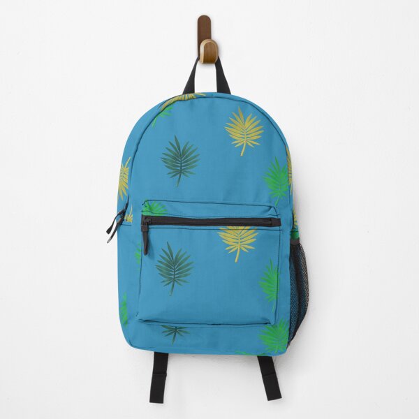 Item preview, Tropical leaf on blue background designed and sold by starv10.