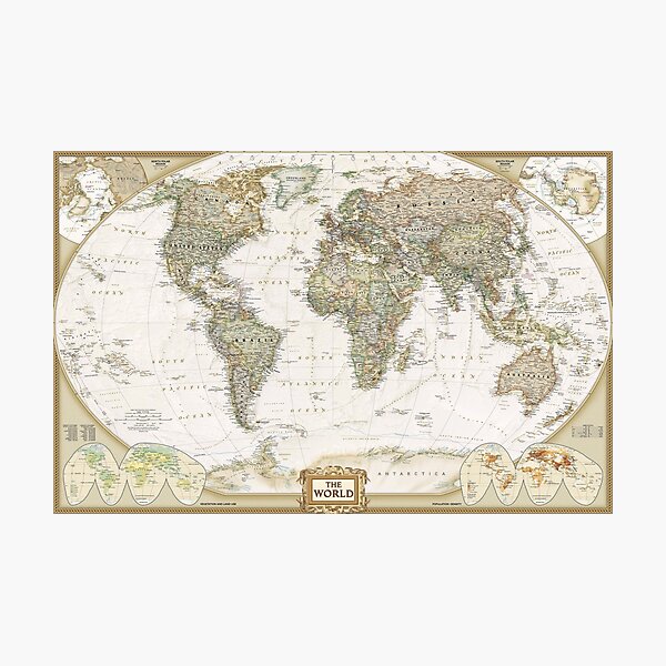 Item preview, World map Antique style 2007 designed and sold by Lefteris Betsis.