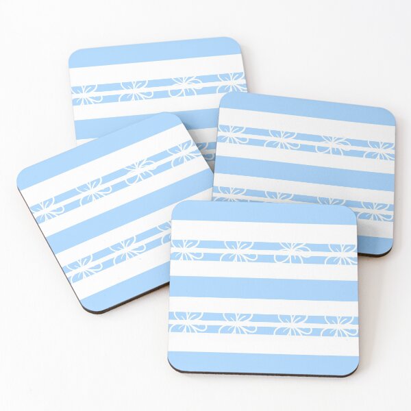 Item preview, Blue Stripes Flower Design designed and sold by Fatbread.