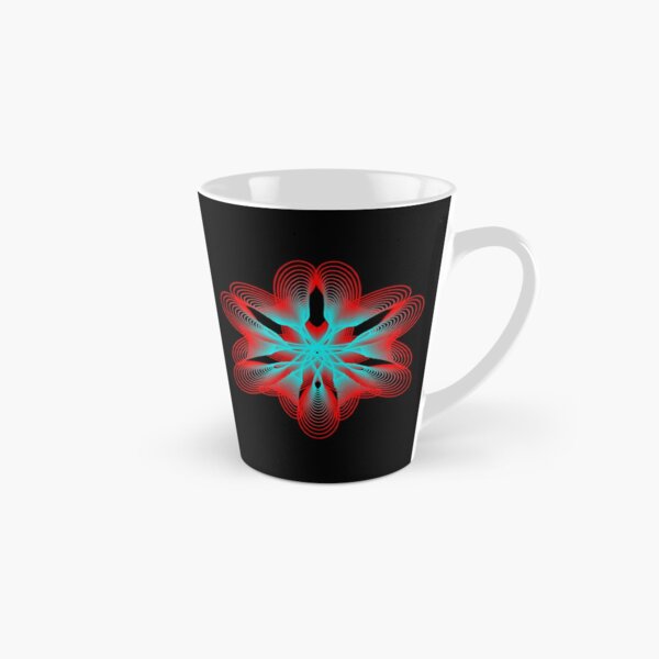 Spirograph with Red and Blue Tall Mug