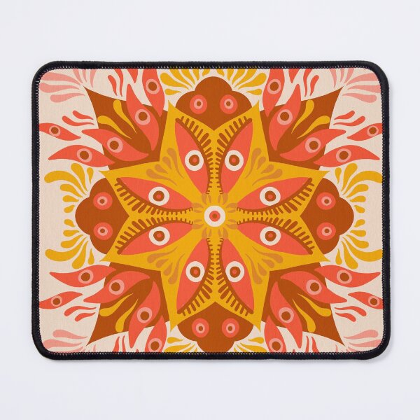 Item preview, Trippy Mandala – Retro Ochre designed and sold by Cat Coquillette.
