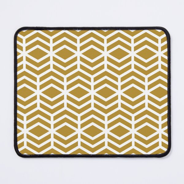 Item preview, Golden Brown and White Chevron Line Shape Pattern Pairs Dulux 2022 Popular Colour Healing Spice designed and sold by ColorOfTheYears.