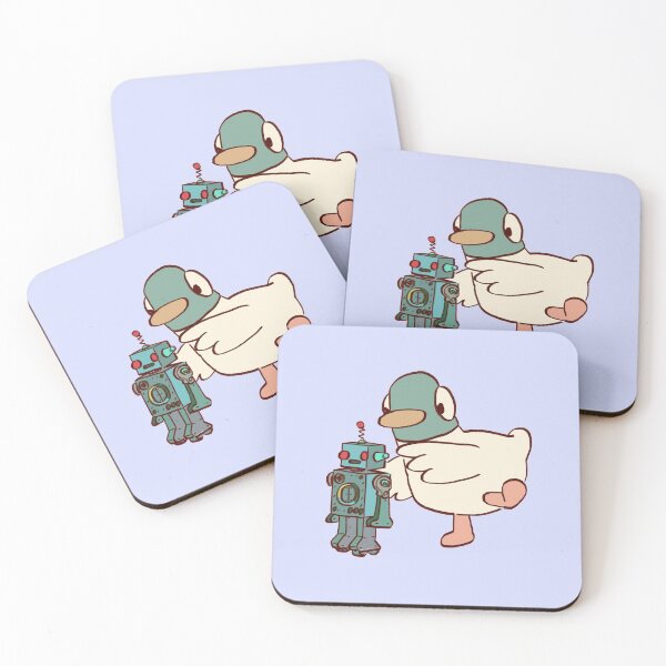 Item preview, I draw duck with robot / sarah and duck  designed and sold by RansRoom.