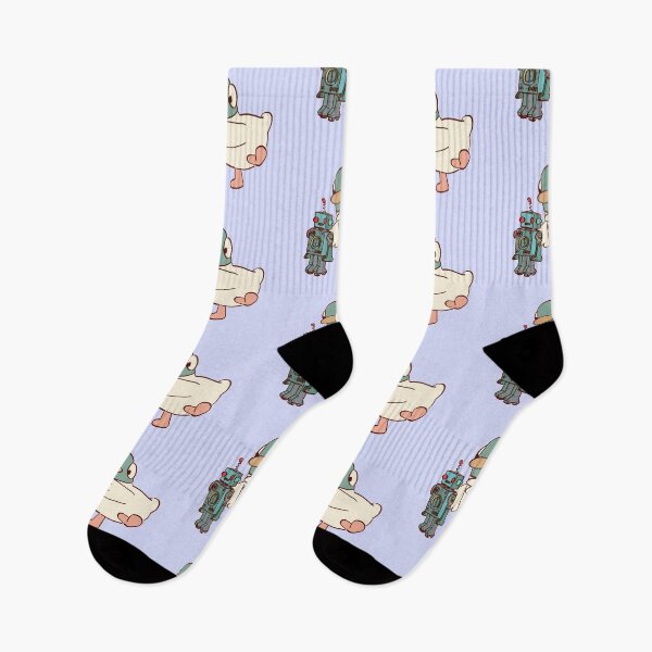 Item preview, I draw duck with robot / sarah and duck  designed and sold by RansRoom.