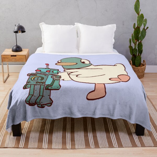 Item preview, I draw duck with robot / sarah and duck  designed and sold by RansRoom.