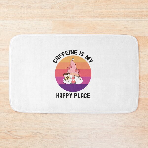 Item preview, Caffeine Is My Happy Place, Coffee Gnome Time designed and sold by SportyDogShop.