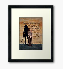 This is Who I Am Framed Print