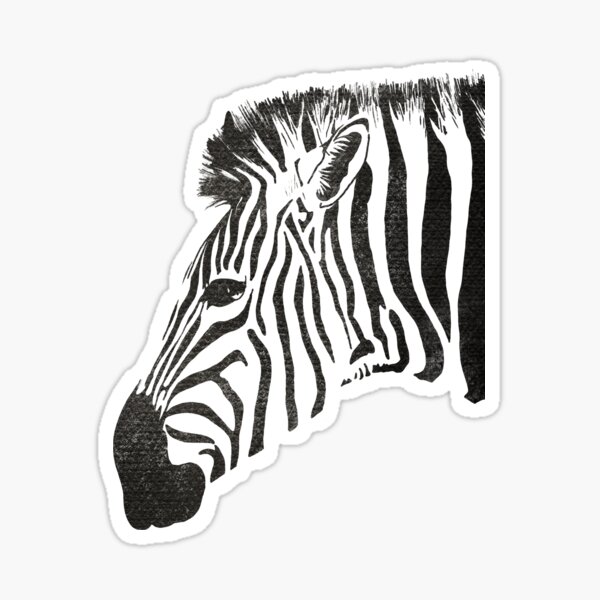 Zebra simple design Sticker