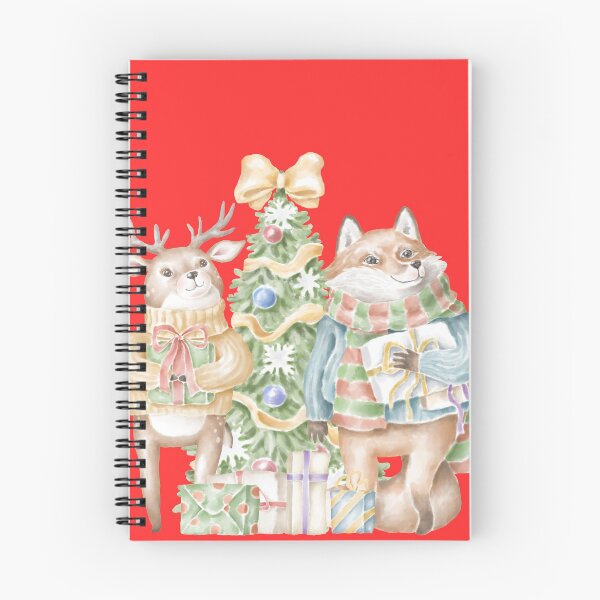 Item preview, Deer and Fox in Christmas Mood designed and sold by captainpeakart.