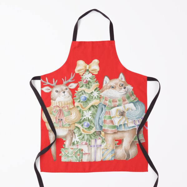 Item preview, Deer and Fox in Christmas Mood designed and sold by captainpeakart.