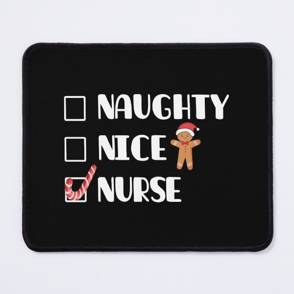 Item preview, Naughty Nice Nurse - Funny Nurse Christmas Gift for nurse designed and sold by AsmArt-co.
