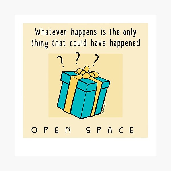 Item preview, Open Space principles - Whatever happens… designed and sold by Steve Silbert.