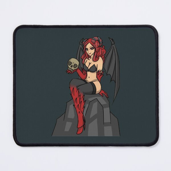 Item preview, Demonic demon holding a skull and wishing a happy Halloween- Meru The Succubus   designed and sold by Otakutako.