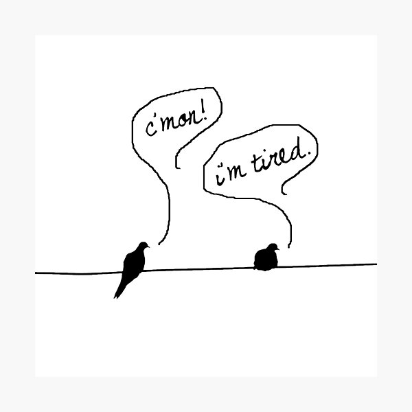 Item preview, Two Birds on a Wire designed and sold by peerrrrii.