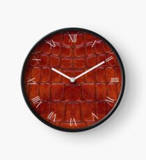 Rusty snake leather cloth imitation Clock