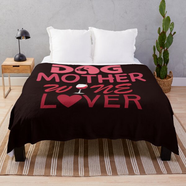 Item preview, Dog Mother, Wine Lover - Funny Dog Mom Tees designed and sold by StreetShirts1.
