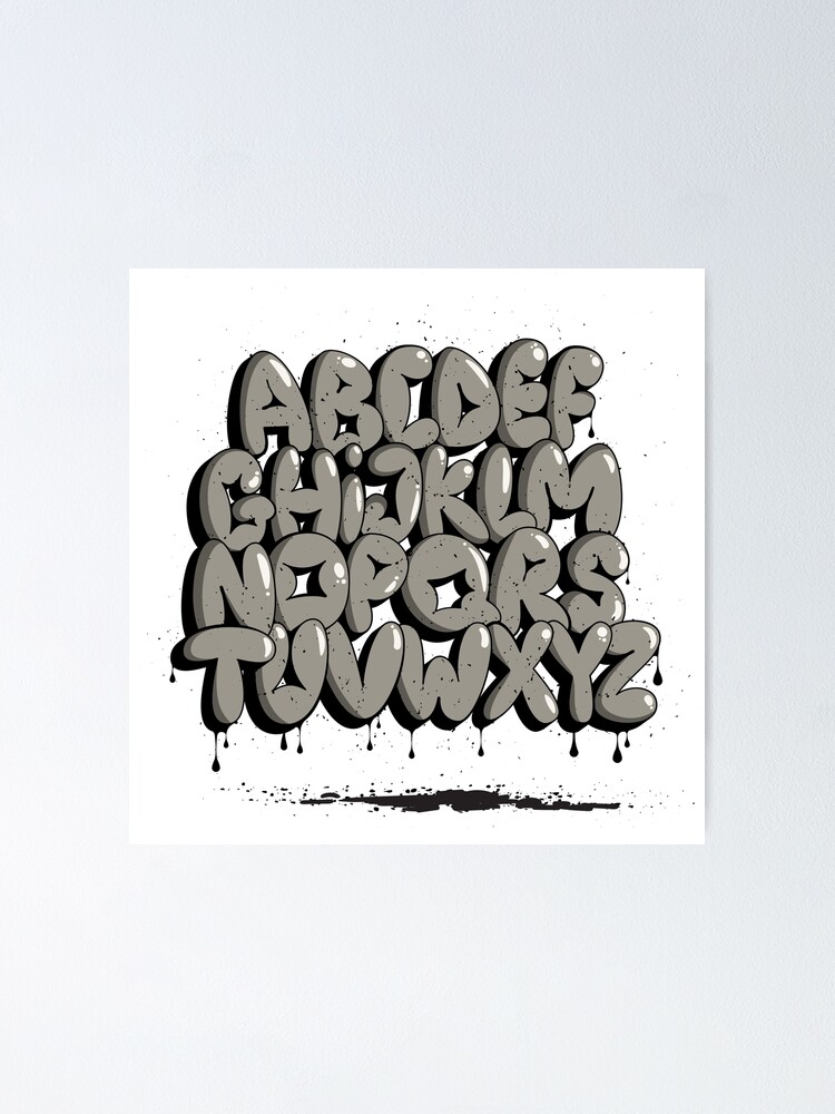 "Graffiti Alphabet" Poster For Sale By NatalyaSvetlova | Redbubble