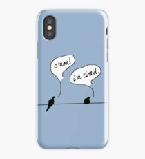 Two Birds on a Wire iPhone Case