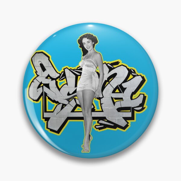 Item preview, PINUP ELISABETH TAYLOR & ESON 1 URBAN GRAFFITI STREET STYLE  designed and sold by GraffitiBomberZ.