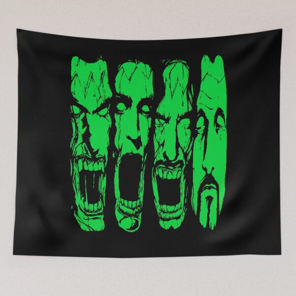 Item preview, Music Band green Face Graphic  designed and sold by madelenema4u.