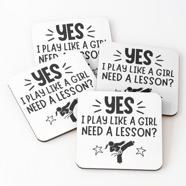Item preview, Karate: Yes I play like a girl, Need a lesson? designed and sold by TheGreenGoat.