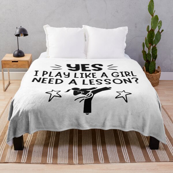 Item preview, Karate: Yes I play like a girl, Need a lesson? designed and sold by TheGreenGoat.