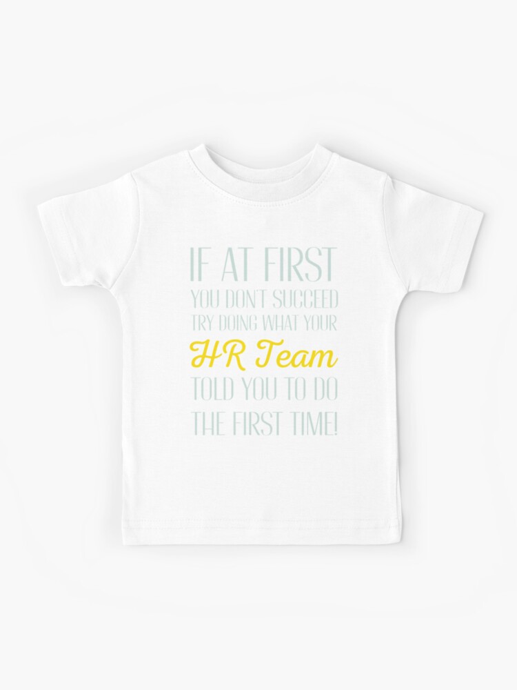 Funny Human Resources Team Kids T-Shirt - Main Image