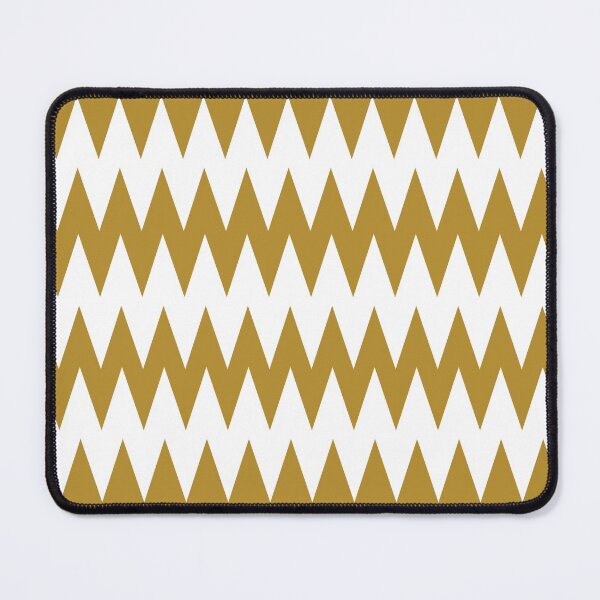 Item preview, Golden Brown and White Zig Zag Line Stripe Pattern Pairs Dulux 2022 Popular Colour Healing Spice designed and sold by ColorOfTheYears.