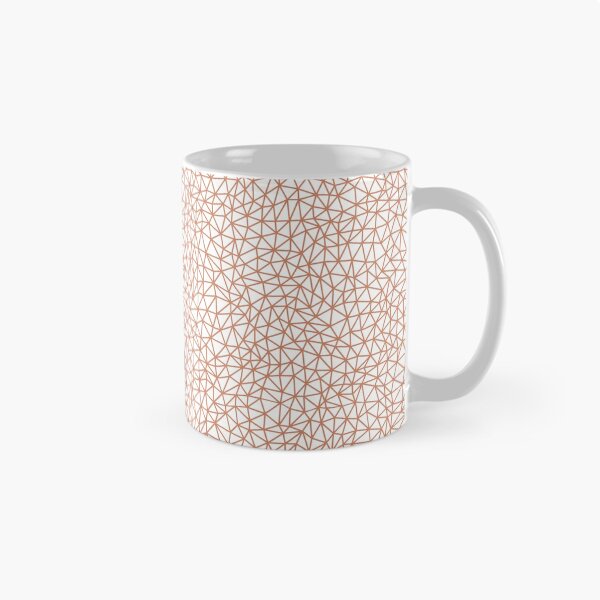 Item preview, Pink and White Multi Sized Triangle Shape Pattern Pairs Dulux 2022 Popular Colour Treasured Coral designed and sold by ColorOfTheYears.