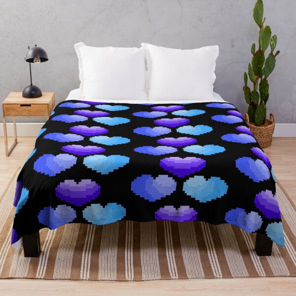 Item preview, 80s Vibe Pixel Hearts, Blues designed and sold by rin3d .