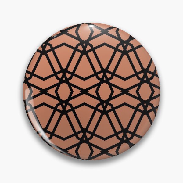 Item preview, Black and Pink Line Geometric Pattern Chains Pairs Dulux 2022 Popular Colour Treasured Coral designed and sold by ColorOfTheYears.
