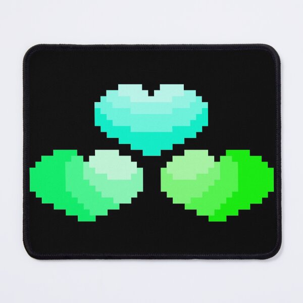 Item preview, 80s Vibe Pixel Hearts, Greens designed and sold by rin3d .
