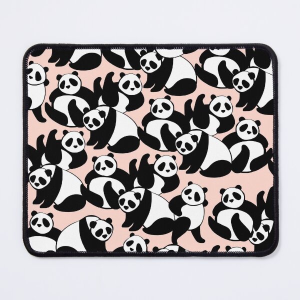 Item preview, Black and White Panda Playground on Pink designed and sold by Dominiquevari.