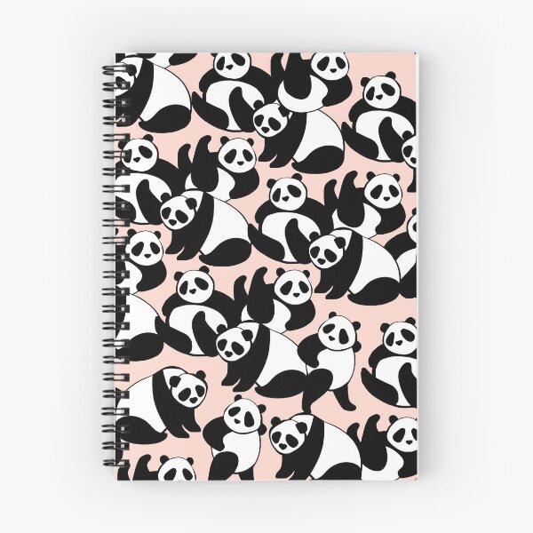 Item preview, Black and White Panda Playground on Pink designed and sold by Dominiquevari.