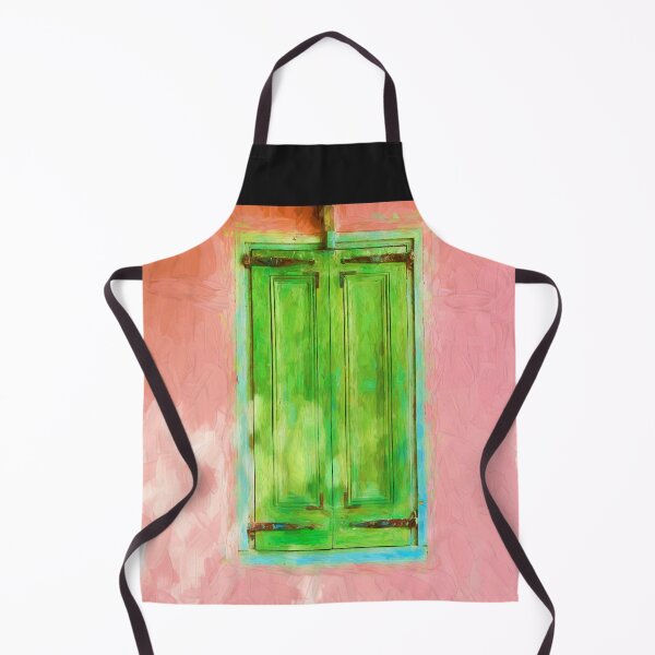 Item preview, Green Shutters Pink Stucco Wall designed and sold by RichFrancoCars.