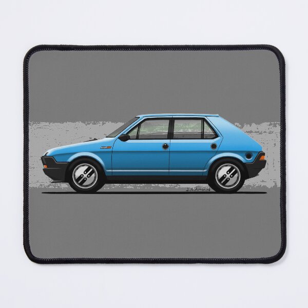 Item preview, My drawing of the Italian car in blue color designed and sold by designjaag.